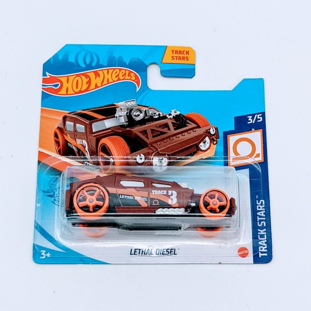 Hot Wheels Mattel Brown Lethal Diesel Track Stars 2021 3/5 #74/250 New Sealed